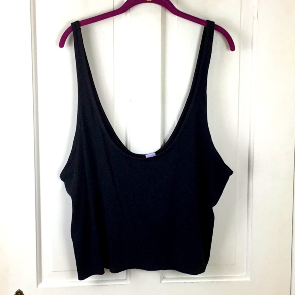Savage X Fenty Cropped Knit Tank Top Scoop Neck Plus Size 1X